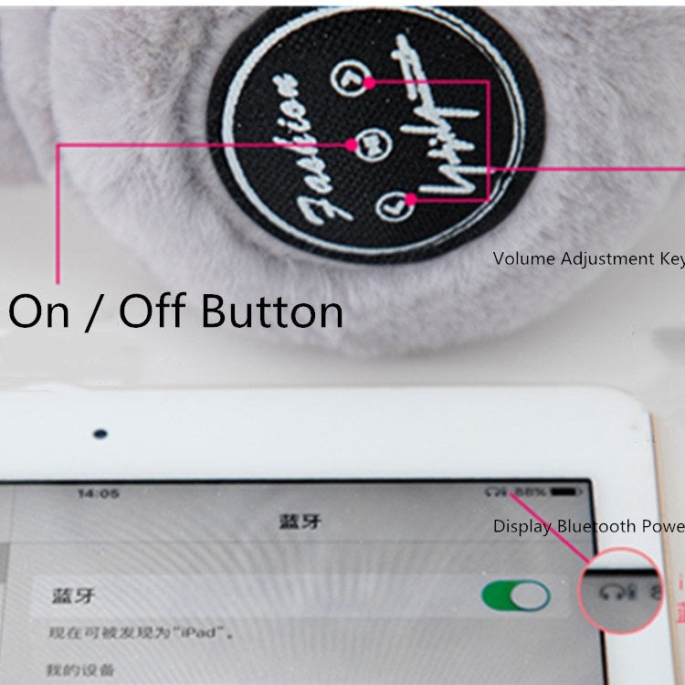 Paraorecchie Bluetooth in peluche antivento unisex