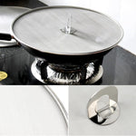 Copertura anti-spruzzi olio in acciaio inox 33 cm
