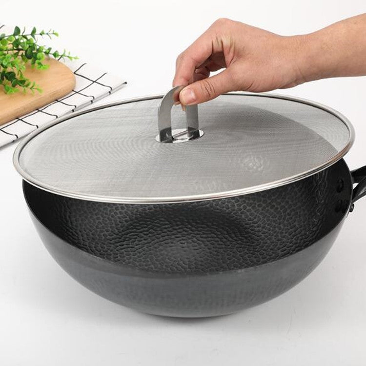 Copertura anti-spruzzi olio in acciaio inox 33 cm