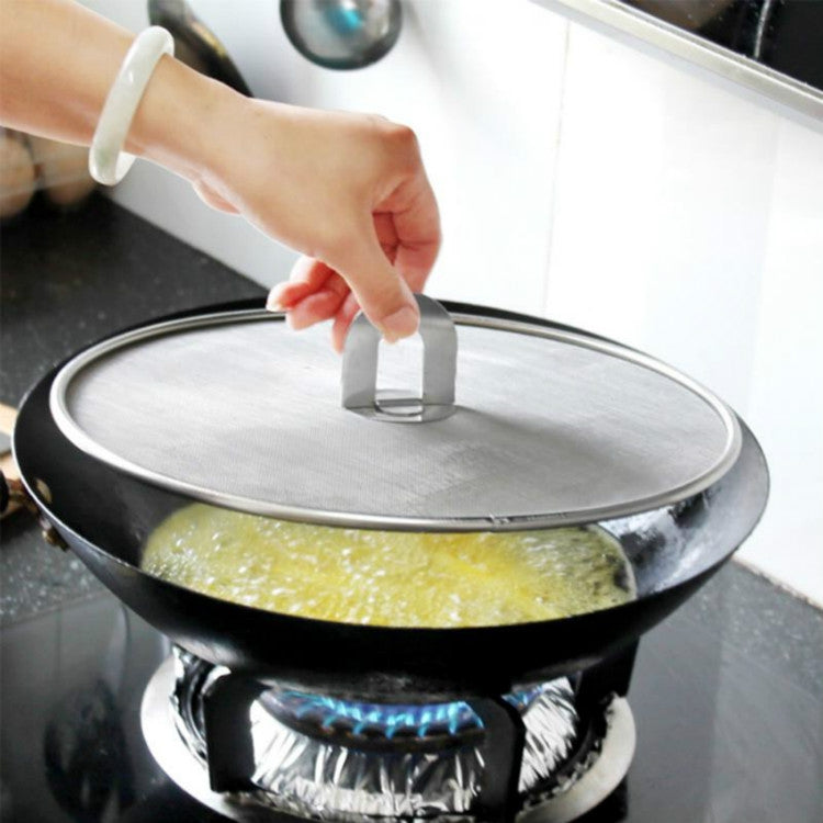 Copertura anti-spruzzi olio in acciaio inox 33 cm