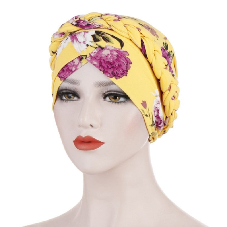Cappello donna corto con turbante in seta spazzolata, taglia unic