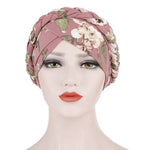 Cappello donna corto con turbante in seta spazzolata, taglia unic