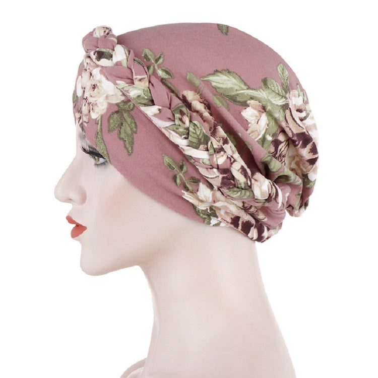Cappello donna corto con turbante in seta spazzolata, taglia unic