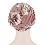 Cappello donna corto con turbante in seta spazzolata, taglia unic