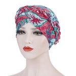 Cappello donna corto con turbante in seta spazzolata, taglia unic