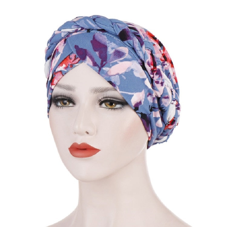 Cappello donna corto con turbante in seta spazzolata, taglia unic