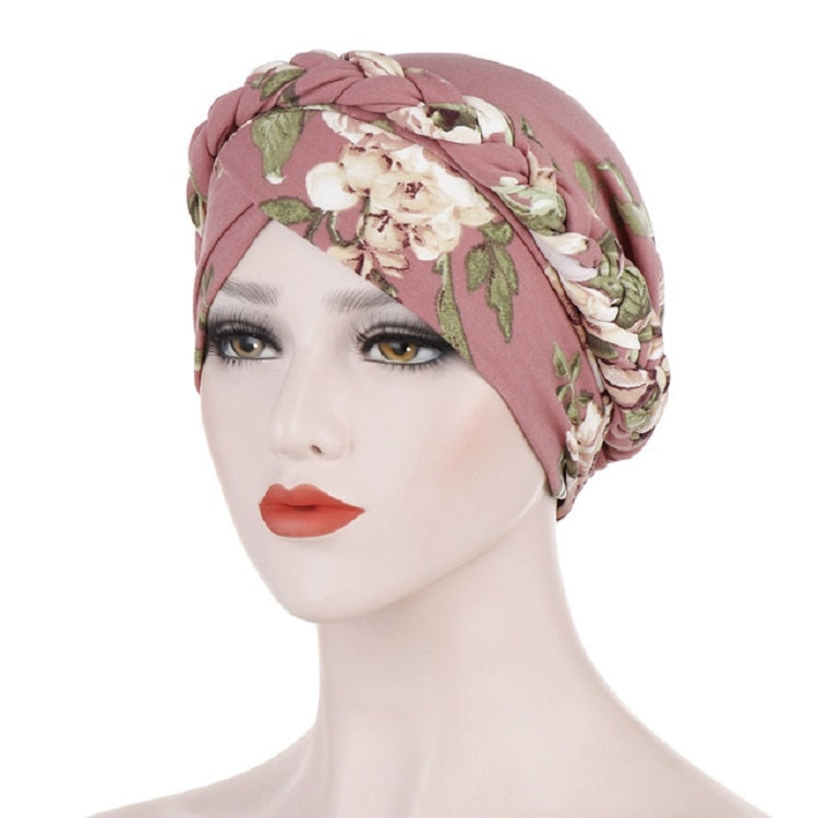 Cappello donna corto con turbante in seta spazzolata, taglia unic