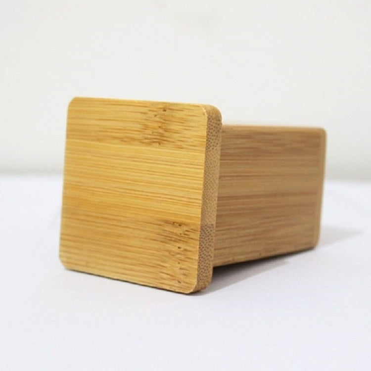 Scatola porta stuzzicadenti in bambù naturale quadrata