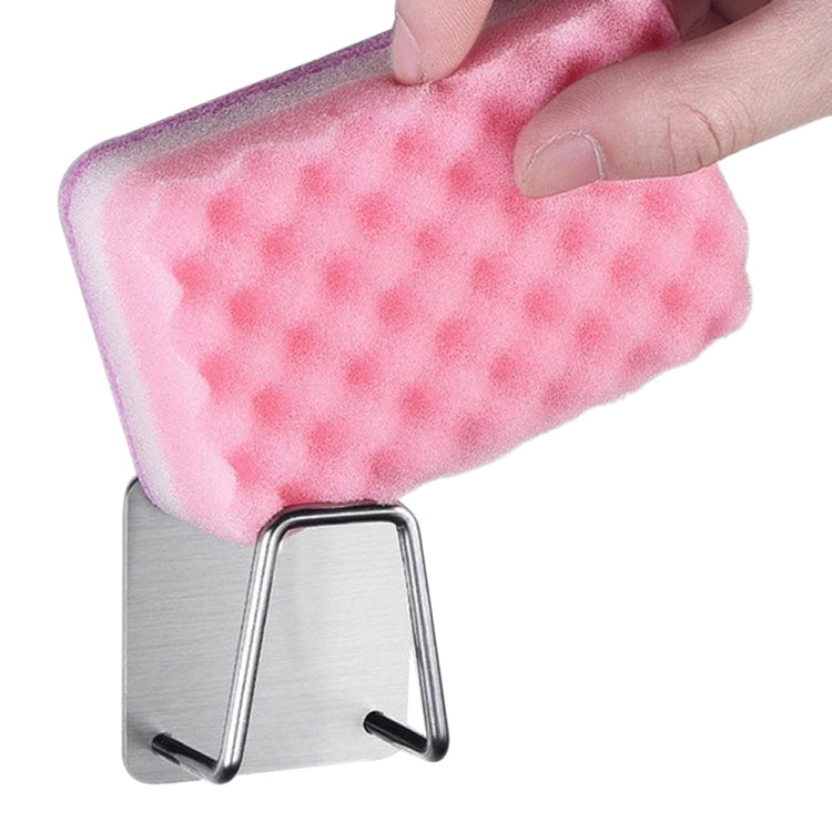 Scaffale organizer bagno cucina in acciaio inox 6x6x4cm