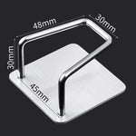 Scaffale organizer bagno cucina in acciaio inox 6x6x4cm