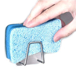 Scaffale organizer bagno cucina in acciaio inox 6x6x4cm