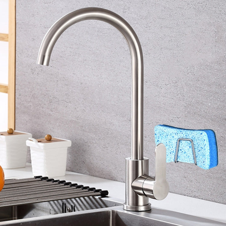 Scaffale organizer bagno cucina in acciaio inox 6x6x4cm
