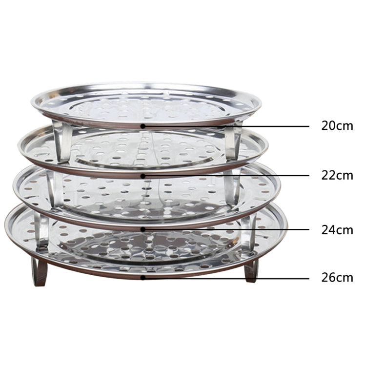 Vassoio per cottura a vapore in acciaio inox 20-26 cm