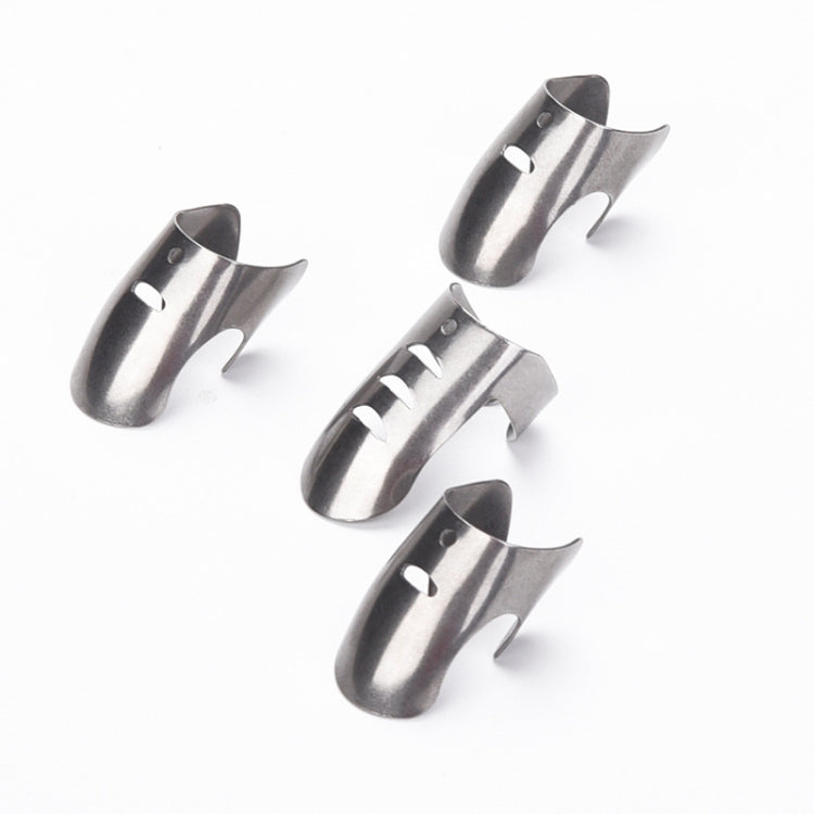 Set 4 protezioni dita regolabili in acciaio inox