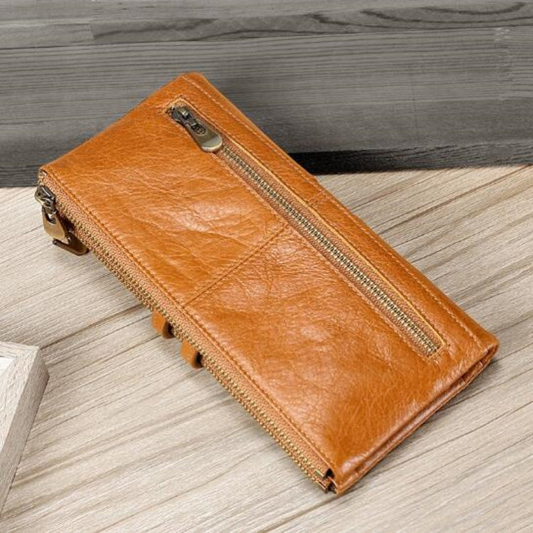 Pochette portafoglio donna in pelle con porta carte