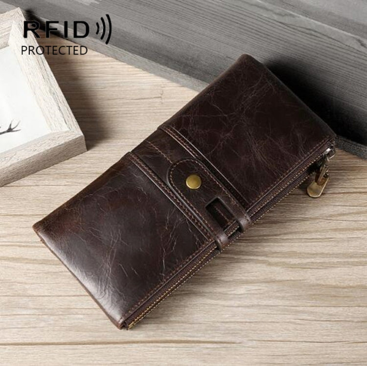 Pochette portafoglio donna in pelle con porta carte