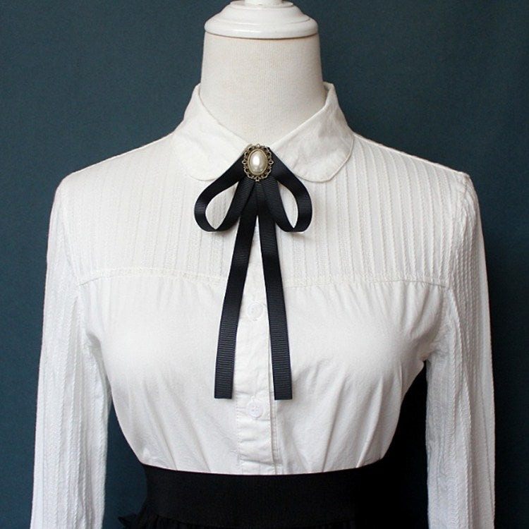 Accessori per camicie da donna con papillon nero