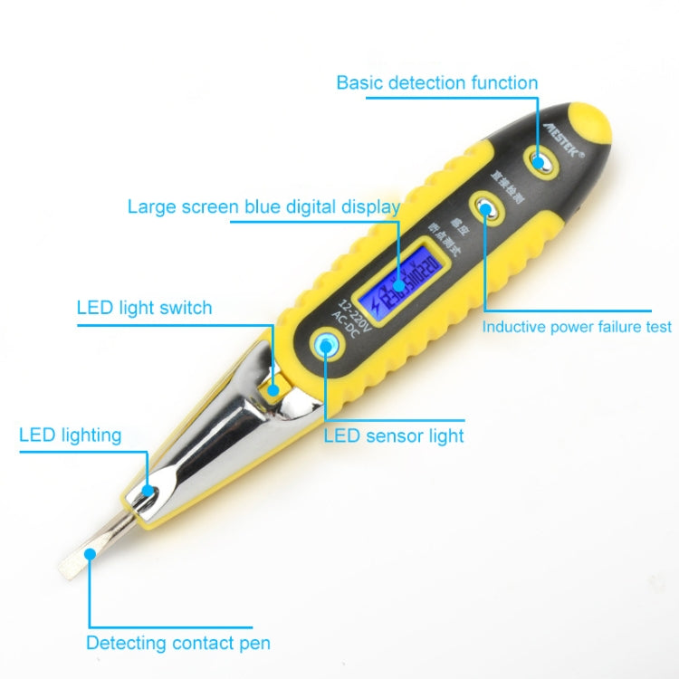 Penna tester tensione elettrica CA DC con luce LED