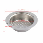 Filtro scarico inox 110 mm per lavello e doccia