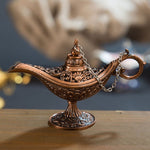 Lampada magica di Aladino in metallo 12,5x5x7 cm
