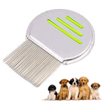 Pettine per animali domestici in acciaio inox 10 cm