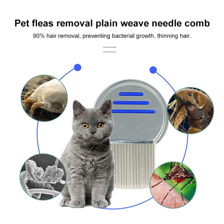 Pettine per animali domestici in acciaio inox 10 cm