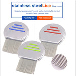 Pettine per animali domestici in acciaio inox 10 cm