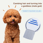 Pettine per animali domestici in acciaio inox 10 cm