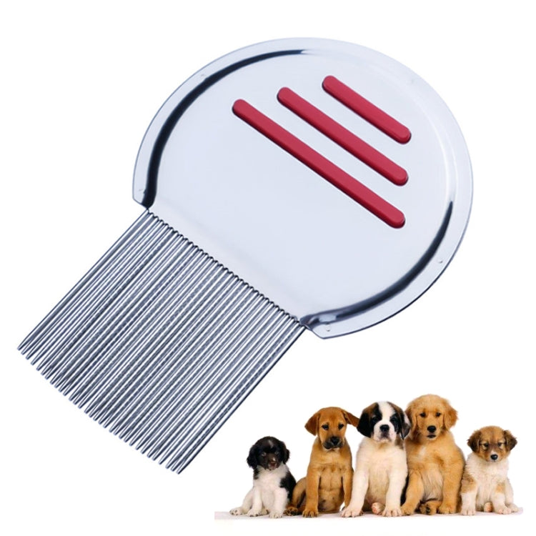 Pettine per animali domestici in acciaio inox 10 cm