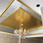 Adesivo decorativo in foglia oro imitazione 9x9 cm