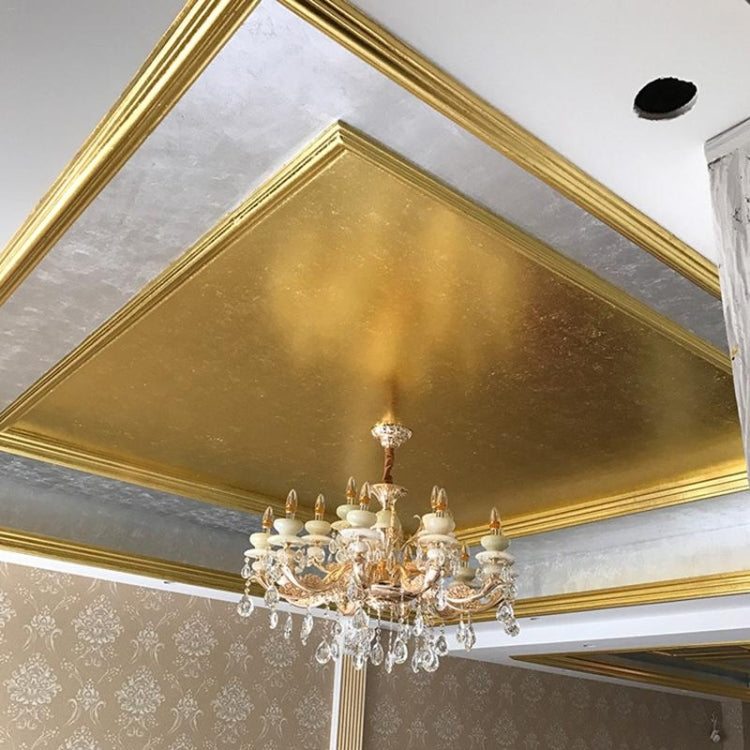 Adesivo decorativo in foglia oro imitazione 9x9 cm