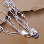 Bracciale moda placcato argento 925 7,58 pollici
