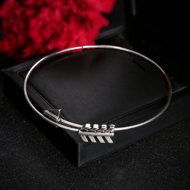 Bracciale donna argento con 3 perline e bussola a freccia