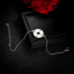 Bracciale donna argento con 3 perline e bussola a freccia