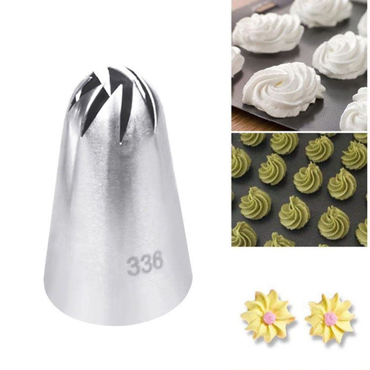 Set 5 ugelli grandi per decorazione torte in acciaio inox