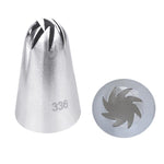 Set 5 ugelli grandi per decorazione torte in acciaio inox