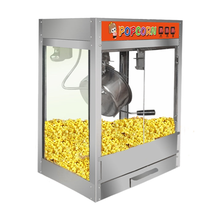 Macchina per popcorn elettrica a manovella 1,45kW