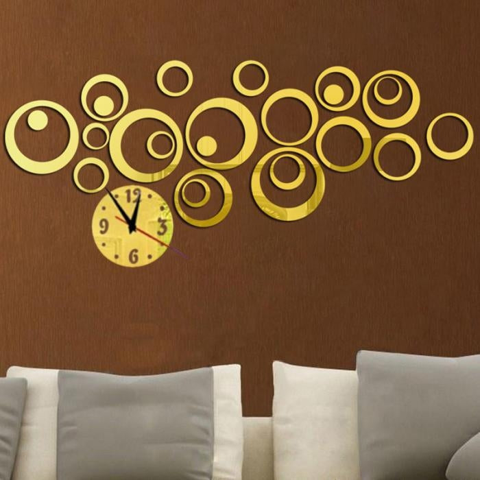 Orologio da parete 3D acrilico decorativo 25x25 cm
