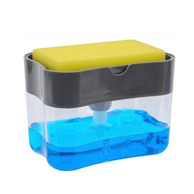Pressa dispenser sapone e detersivo cucina grigia e argento