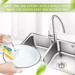 Pressa dispenser sapone e detersivo cucina grigia e argento