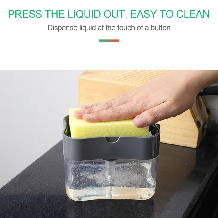 Pressa dispenser sapone e detersivo cucina grigia e argento