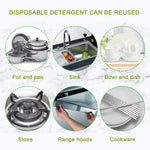 Pressa dispenser sapone e detersivo cucina grigia e argento