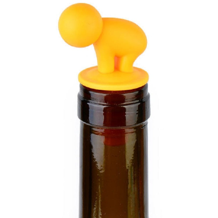 Tappo vino rosso in silicone 7 pezzi con piedini tazza
