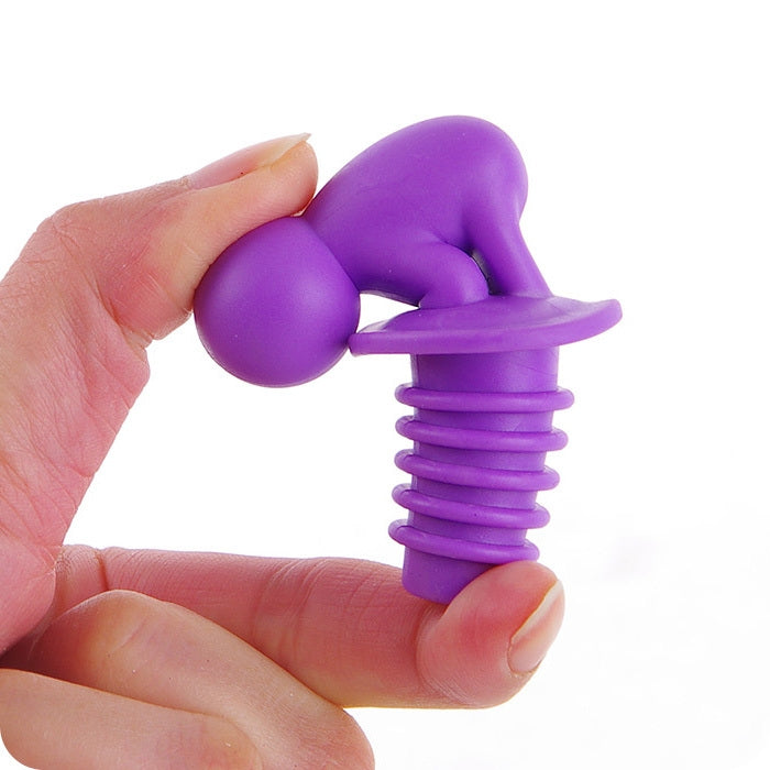 Tappo vino rosso in silicone 7 pezzi con piedini tazza