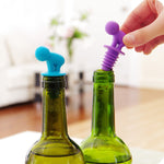 Tappo vino rosso in silicone 7 pezzi con piedini tazza