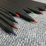 Set matite da disegno in legno 18 cm colore nero