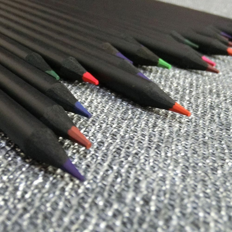 Set matite da disegno in legno 18 cm colore nero