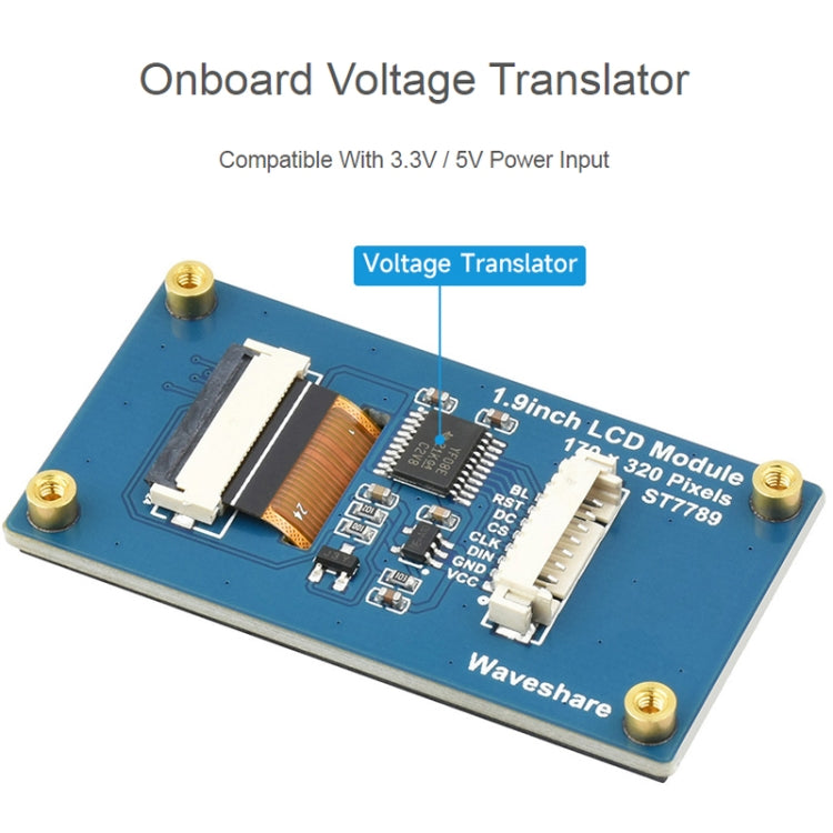 Modulo display LCD IPS 1,9 pollici SPI per Raspberry Pi Pico - immagine 4
