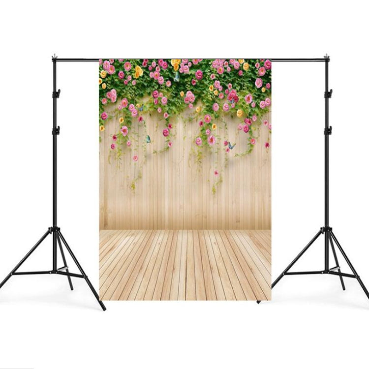 1,5 x 2,1 m Simulazione Asse di legno Fiore Parete Puntelli per foto Fotografia Sfondo Panno