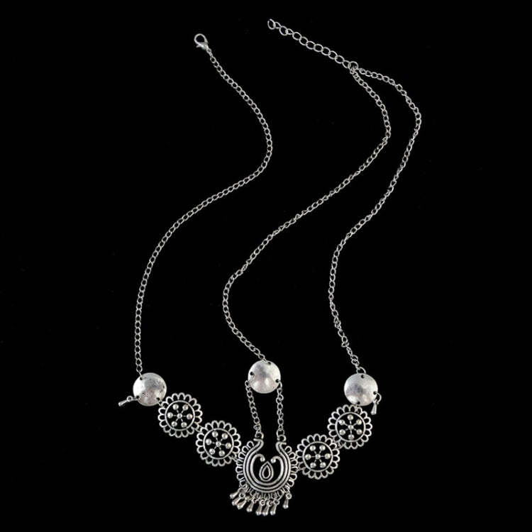 Gioiello per capelli argento vintage in metallo 20cm